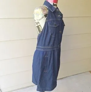 Vintage Denim Denim Overall Dress Target Midi Dress Venus Denim